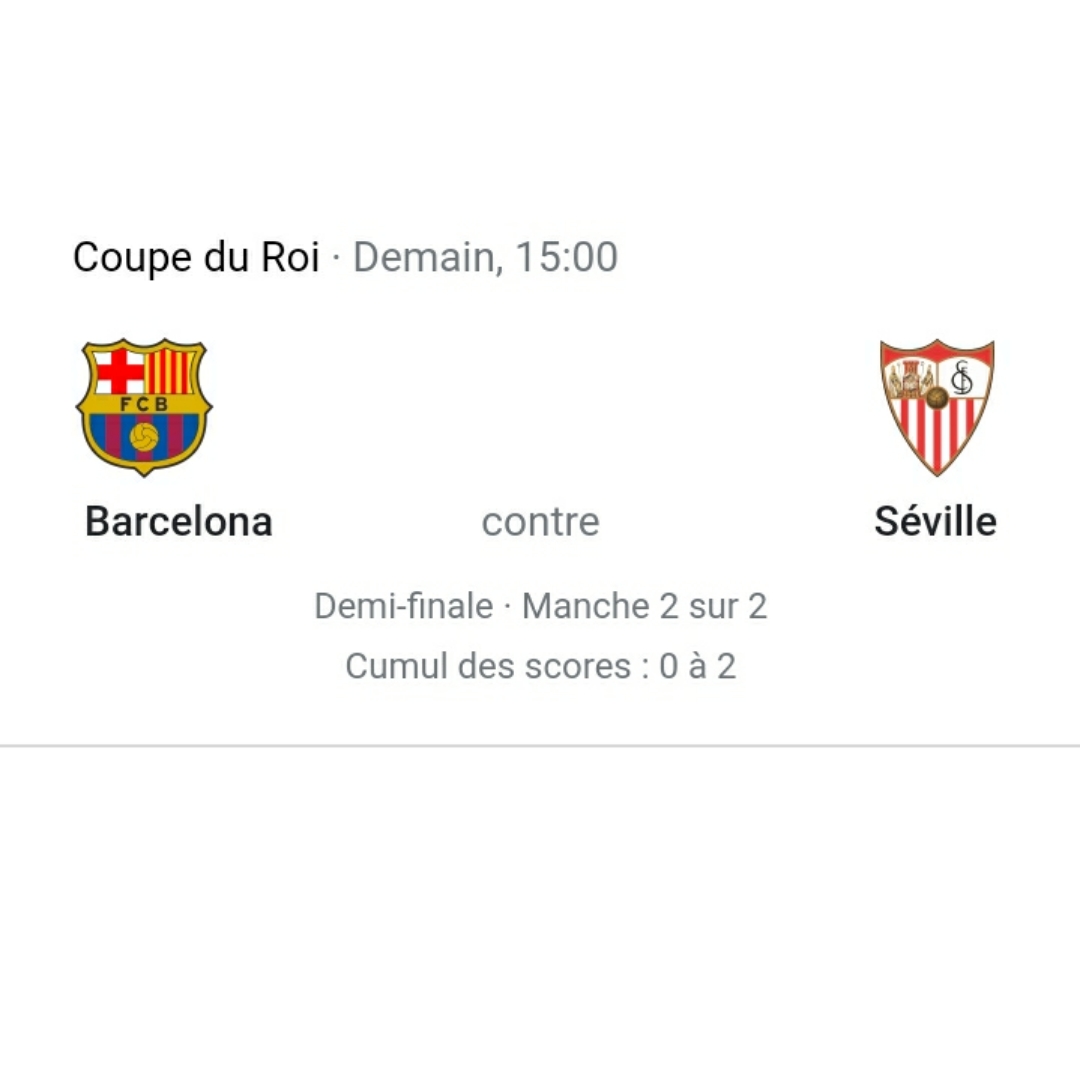 Coupe du Roi : Barça-Séville, un mini Remontada avant d'affronter le PSG
