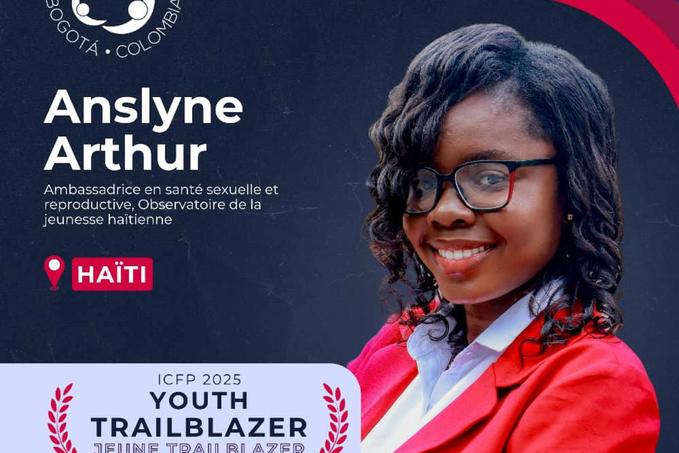 Anslyne Arthur sélectionnée pour représenter Haïti et la région Caribéenne à la 7e édition de l'ICFP