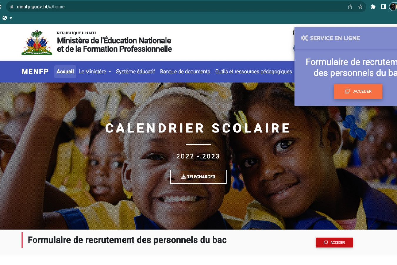 Dysfonctionnement du site du MENFP, des responsables d'écoles inquiets