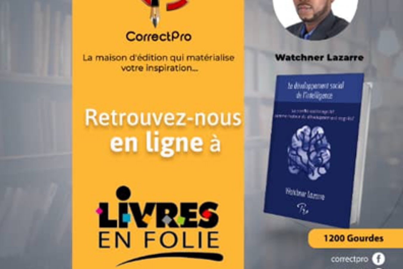 « Le développement social de l’intelligence » sera disponible à Livres en Folie!